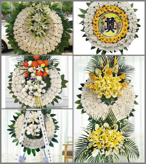 广东梅州市五华县转水镇旱塘村花圈速递